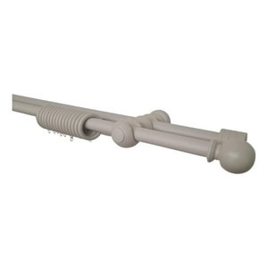Metalhsa - Set Doble De Madera Color Macchiatto Terminal Bola X 1.50 Mt