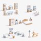 thumbnail image 1 of Juego de madera Robotime de Dollhouse Furniture, 23 unidades, para niños a partir de 3 años, 1 of 9