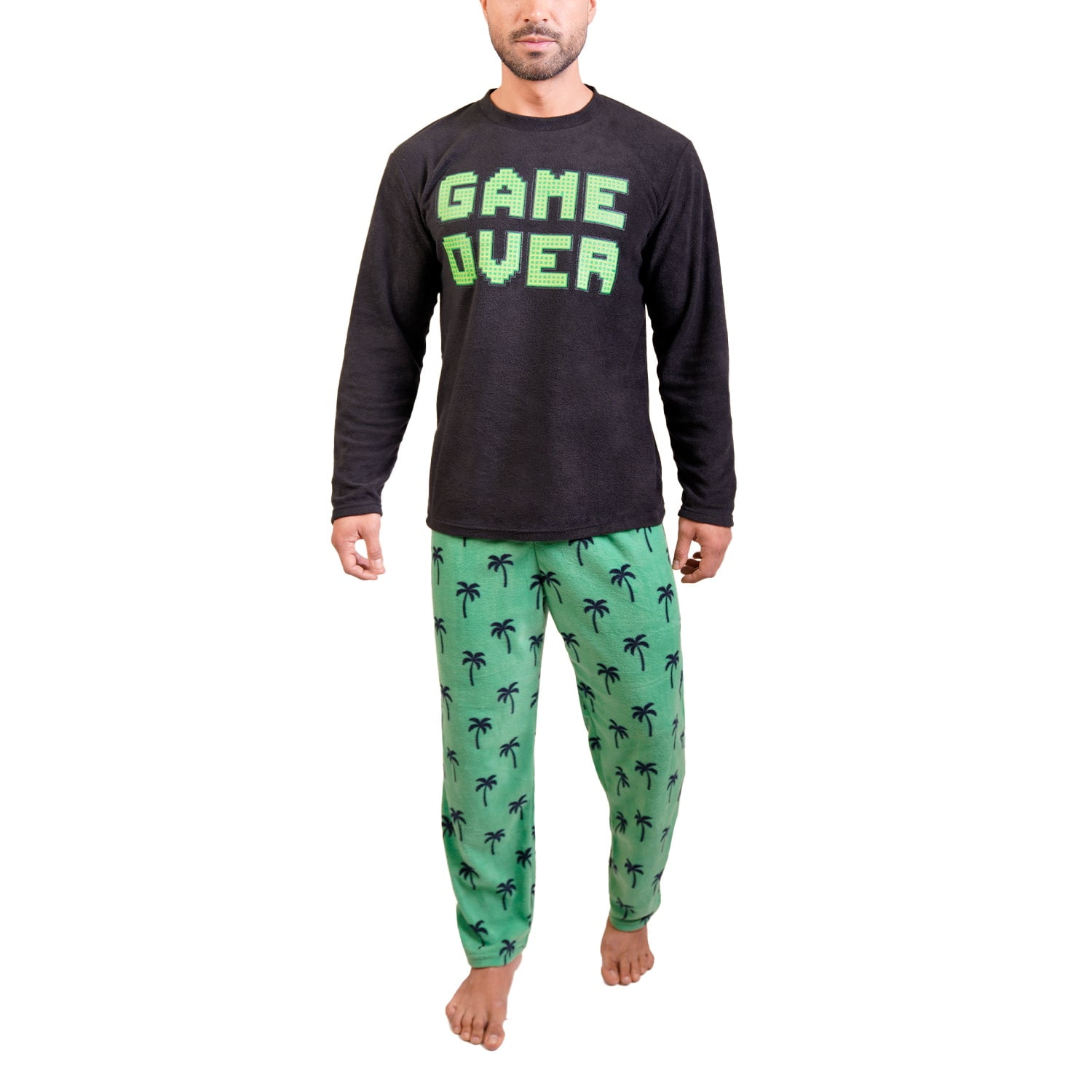 Baziani - Pijama Micropolar Hombre 9216 Negro Xl