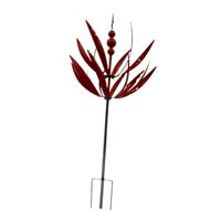 Magideal - Mold De Viento Decoración Al Aire Libre Escultura De Viento Multipropósito Para Decoración De Arte Del Patio Resistente 360 Grados Giratorios Con Es Rojo