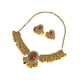 thumbnail image 4 of Conjunto De Aretes De Collar Vintage Magnífico De Moda Para Fiesta De Aniversario De Graduación Rojo, 4 of 5