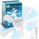 thumbnail image 1 of Lámpara ventilador WZZIW de 17,7" regulable, 3000 lm, con control remoto, 1 of 9