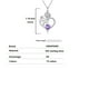 thumbnail image 5 of Collar HESHPAWS 925 Sterling Silver Birthstone Rose Flower Heart Pendant 18+2" Ajustable, 5 of 6