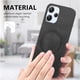 thumbnail image 5 of Magnetic Slim Case for Xiaomi Redmi 12 with Camera Guard & Anti-Scratch Back Black, 5 of 5