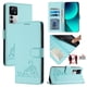 thumbnail image 1 of Funda tipo cartera FOXDOCK para Xiaomi 12T/12T PRO con soporte, ranuras, RFID, diseño de gato, 1 of 5
