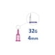 thumbnail image 2 of Pack 100 Agujas 32g x 4mm Para Mesoterapia Facial Plasma Prp, 2 of 3
