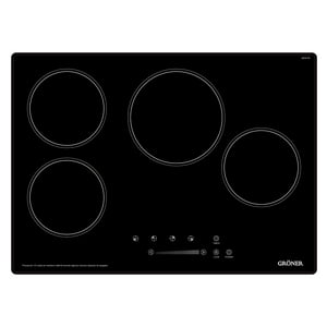 Groner - Encimera Vitrocerámica Touch Black 4Q
