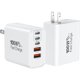 thumbnail image 1 of Cargador Auorld USB-C 100 W de 5 puertos, pack de 2, 1 of 3