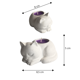thumbnail image 2 of Portavela Gato Durmiendo Cemento Artesanal Vela Tealight, 2 of 3