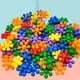 thumbnail image 1 of 115pcs Children's Plum Blossom Building Blocks, Splicing Early Education Parent-child Educational Toys, Assembling Three-dimensional Snowflake Chips Above Building Blocks Sticks, 1 of 2