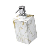 Magideal - Dispensador De Jabón De Mármol Con Bomba De Acero Inoxidable, Elegante Recipiente Para Loción Resistente A La Oxidación, Botella Decorativa Para Encim Oro
