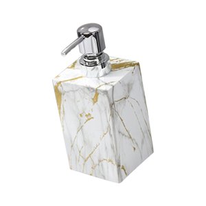 Magideal - Dispensador De Jabón De Mármol Con Bomba De Acero Inoxidable, Elegante Recipiente Para Loción Resistente A La Oxidación, Botella Decorativa Para Encim Oro