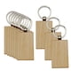 thumbnail image 5 of 10x Llavero Rectangular De Madera DIY Llaveros De Madera En Blanco Para Grabar Pintura 3,2 Cm X 5,3 Cm, 5 of 5