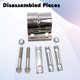 thumbnail image 5 of Abrazadera de escape eLifecenter 6,4 cm 2‑1/2" de acero inoxidable - Pack de 2, 5 of 6