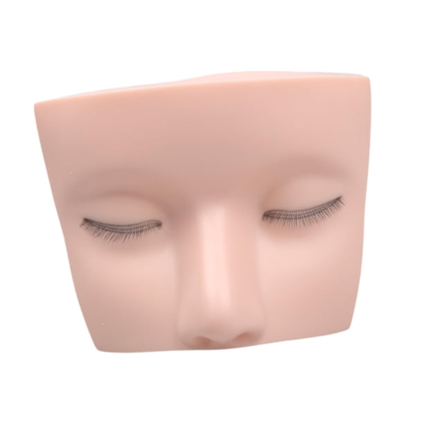 Cabeza de maniquí de pestañas, suministros de entrenamiento para muñecas de cosmetología, práctica de extensión de pestañas para cabeza, para salón de Piel blanca