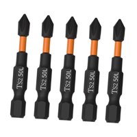 Ioensy - Juego De Puntas De Destornillador Magnético De Puntas Cruzadas De Impacto Para Mantenimiento De Muebles Y Automóviles De 50 Mm