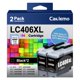 thumbnail image 1 of Cartuchos de tinta Caclemo LC406XL negro (2 unidades), 1 of 6