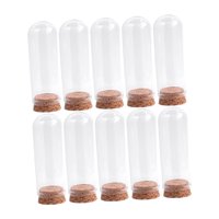 Magideal - 10X Cúpulas De Vidrio Para Exhibir, Vitrinas, Accesorios, Frascos Decorativos, Campanas De Cristal Para Exhibir Recuerdos De Fiestas, Especímenes Anti 30 Mmx80 Mm