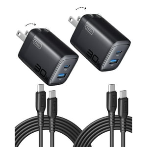 Cargador Iniu Usb C 30W Pd Qc 3.0 De Doble Puerto Para Iphone Samsung