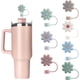 thumbnail image 1 of 7 tapas de silicona para pajitas de 10 mm de diámetro, compatibles con vasos Stanley de 20, 30 y 40 oz. Tapas con asa para vasos Stanley de 40 oz. Tapas antipolvo para botellas de agua., 1 of 7