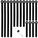 thumbnail image 1 of Bridas Reutilizables 100 Unidades Nailon Negro 10+15+20+25 Cm, 1 of 8