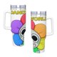 thumbnail image 4 of El Mundo de Dandy Vaso aislado de acero inoxidable con asa, diseño temático, regalo para familia, amigos y fans; incluye pajita y encaja en el portavasos estándar, 40 oz, 4 of 6