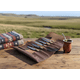 thumbnail image 1 of Bolso de Cuero Con juego de Cuchillo y Tenedor, 1 of 3