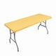 thumbnail image 1 of suxuMhao Cubierta Ajustada para Mesa, Cubierta Elástica y Extensible para Mesa, Cubierta para Mesa de Fiesta, Mantel de Medio Paquete, Color Sólido Dorado, 95.6 X 30 Pulgadas, 1 Pieza, Uso Interior, 1 of 4