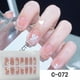 thumbnail image 3 of 14 Pcs Press On Nails Medium Square Pink Coffin Fake Nails With Faux Pearl Design Full Cover Acrylic False Nails Nail Art Supplies For Women Manicure Decorations, 3 of 3