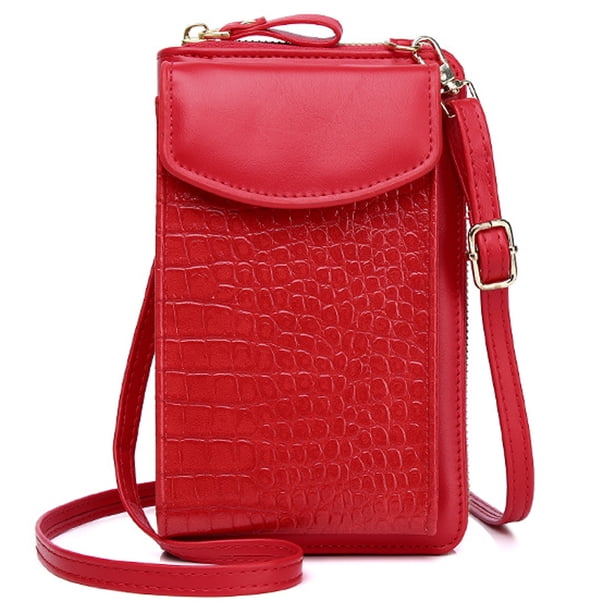Bolso bandolera pequeño para teléfono, cartera para celular para viajes y compras