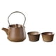 thumbnail image 2 of Tetera De Cerámica Tradicional Con Tapa, Tetera Para Restaurante, Cocina, Exterior, Marrón, 2 of 3