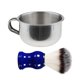 thumbnail image 3 of Tazón De Afeitar Masculino De Acero Inoxidable, Taza De Jabón Para Barba Y Barbero + Cepillo De Afeitar Con Mango De Resina, 3 of 6