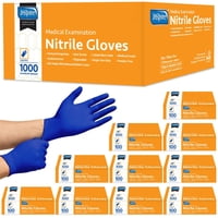 Gloves Inspire Nitrile Exam, Azul Cobalto, Sin Látex, Tamaño Mediano