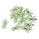 thumbnail image 5 of 12 piezas de ala de ángel tibetano de plata encantos colgante cristal verde claro, 5 of 5