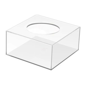 Bothyi - Soporte De Pastel Acrílico Caja De Exhibición Redonda Elevador De Exhibición Para Fiesta Boda Vacaciones 25 Cm X 25 Cm X 10 Cm