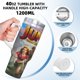 thumbnail image 5 of Jumanji Vaso aislado de acero inoxidable con asa, diseño temático, regalo para familia, amigos y fans; incluye pajita y encaja en el portavasos estándar, 40 oz, 5 of 6