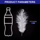 thumbnail image 2 of Uxcell 100 Pcs Plumas de Avestruz Naturales a Granel 8-10 Pulgadas Plumas de Avestruz Grandes para Manualidades Decoración del Hogar Blanco, 2 of 7
