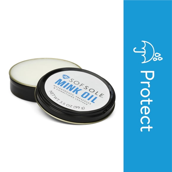 Aceite Mink SofSole 99 g, protector impermeable para cuero