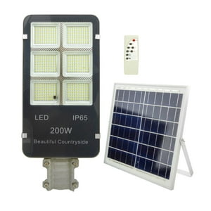 Importclick - Foco Solar 200 Led 200 Watts Panel Solar Control Remoto