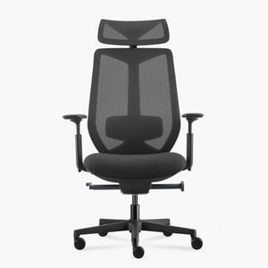 Form Office - Silla Oficina Eve Con Cabecero Negro