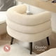 thumbnail image 4 of Sitial Sala De Estar Blanco Sherpa Curvo, 4 of 10