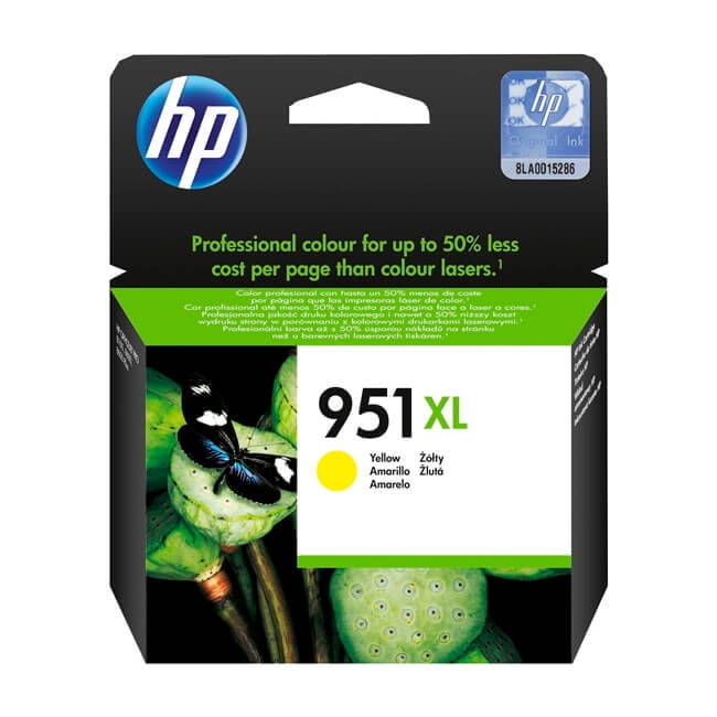 Cartucho De Tinta Hp 951xl 1500 Páginas Amarillo
