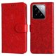 thumbnail image 5 of Funda tipo cartera FOXDOCK para Xiaomi 14 , diseño girasol en relieve, cuero PU, cierre magnético, soporte y tarjetero, 5 of 5