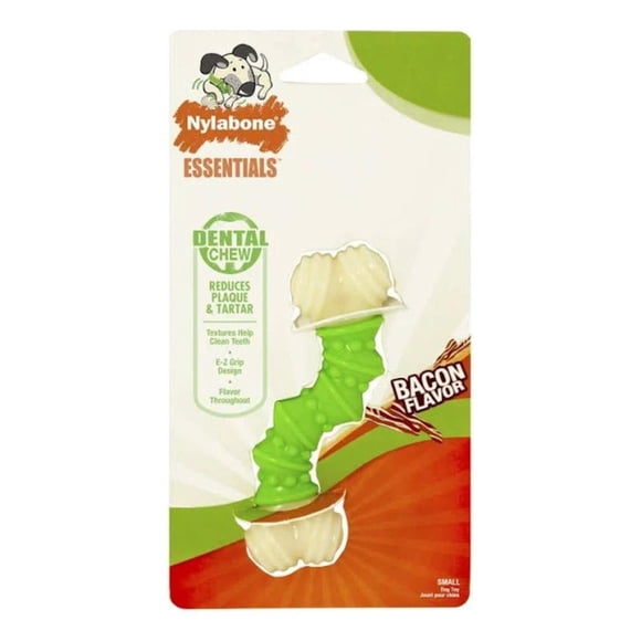 Hueso para Perros Mordedores Extremos Sabor Tocino Talla S - Nylabone verde S