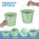 thumbnail image 3 of Uxcell Pequeños Cubos de Metal con Asas, Mini Cubo Galvanizado Cubos de Pascua Coloridos para Decoración de Fiestas de Manualidades Verde Claro 5.9"x5.1", 3 of 6