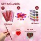 thumbnail image 2 of Set de papelería 4E Novelty para el Día de San Valentín para niños con 36 lápices, 36 gomas de borrar en forma de corazón y 104 pegatinas, 2 of 7