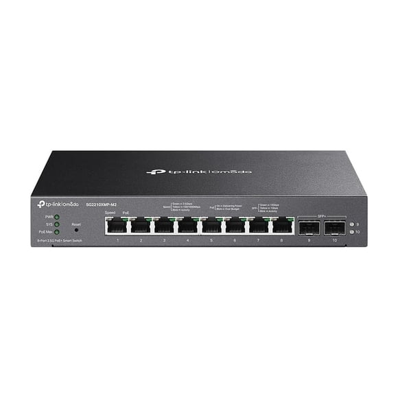 Conmutador TP-Link Omada SG2210XMP-M2 PoE+ de 8 puertos 2.5GBASE-T