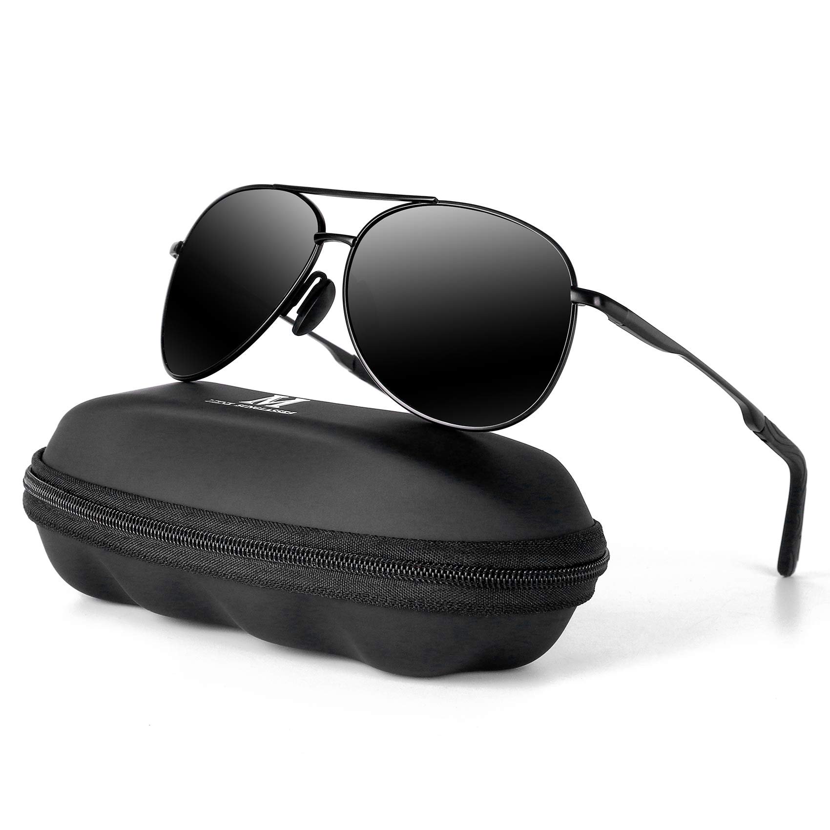 Gafas De Sol Mxnx Aviator Mx208 Polarized Uv400 Para Hombre Negras