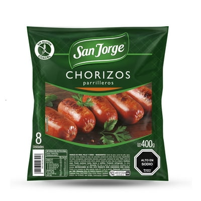 Chorizo Parrillero 8 Un 400 G San Jorge