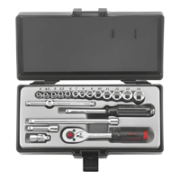 Genérico - Juego Dados Hexagonal 1/4'' 4-14Mm 19Pzs (2203-5), Force